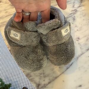 UGG Baby Slippers in Soft Gray